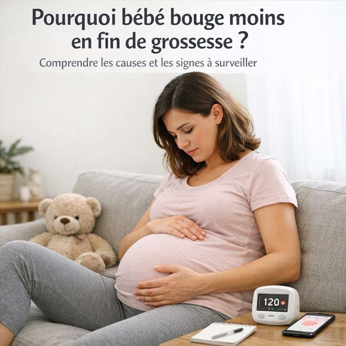 Pourquoi bébé bouge moins en fin de grossesse ? Causes et signes