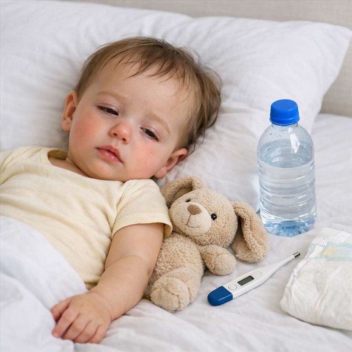 Comment savoir si bébé est déshydraté pendant une gastro ?