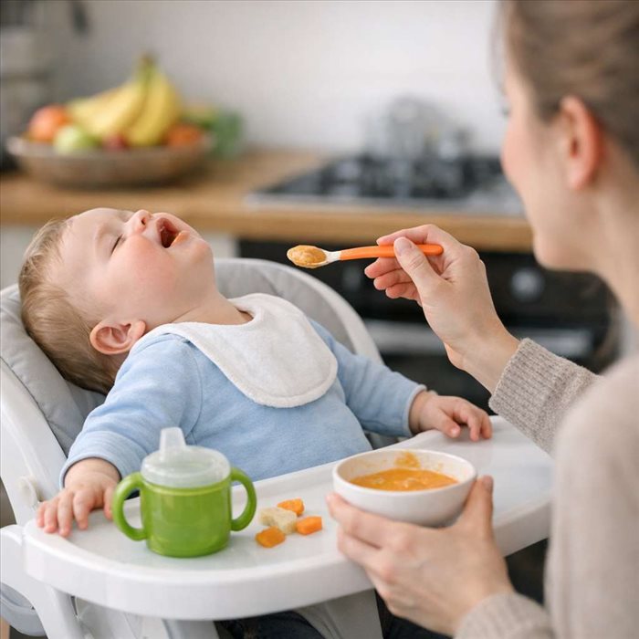 Pourquoi bébé se cambre pendant les repas ? Causes et solutions