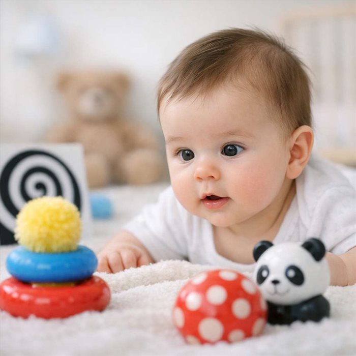 Vision de bébé mois par mois : son regard s’éveille